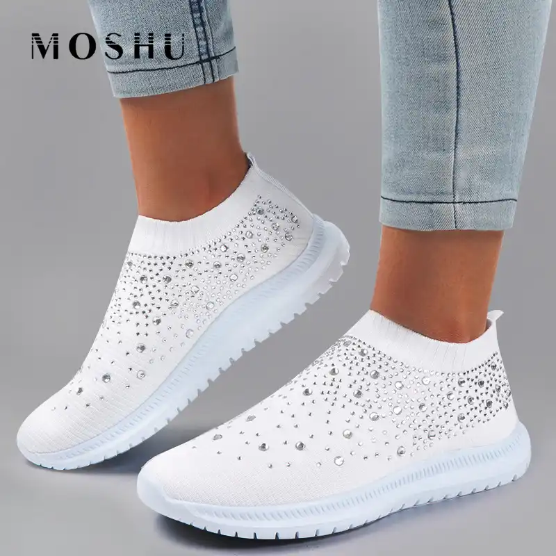 bling slip on shoes