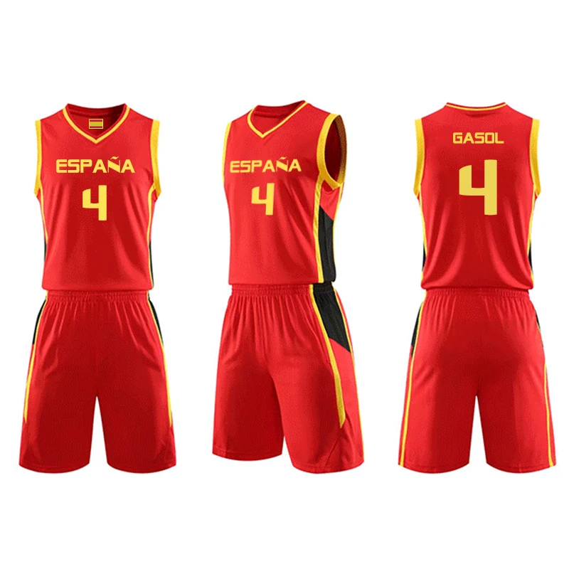 

Pau Gasol Jersey Throwback Mens Basketball Suit Set Spain Retro Shirts BASKET Sports JERSEYS Tank Tops Men Women Child Kid Suits