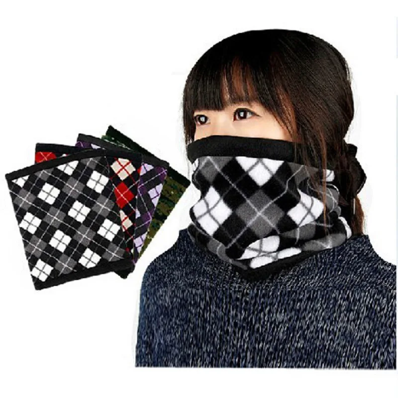 

Winter Keep Warm Fleece Bandana Scarf Dual-use Magic Tube HeadScarf Cycling Outdoor Sport Headwear Christmas Gift
