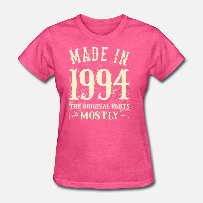 Women-Rose Red Персонализированная 1994 футболка для мужчин и женщин с круглым вырезом забавная Повседневная футболка для мужчин с коротким рукавом сплошной цвет высокое качество - Цвет: Women-Rose Red