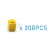 200pcs DIY Building Blocks Thick Figures Bricks 1x1 Dots Educational Creative Compatible With 3005 Plastic Toys for Children 2