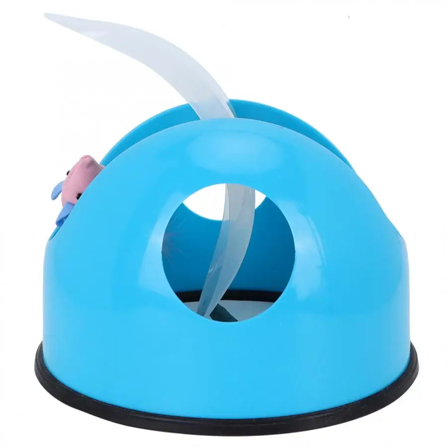 360 Degree Funny Rotation Catching Playing Toy Interactive Game Plate with Mouse Catmint For Cat Dog Intelligence Trainnin