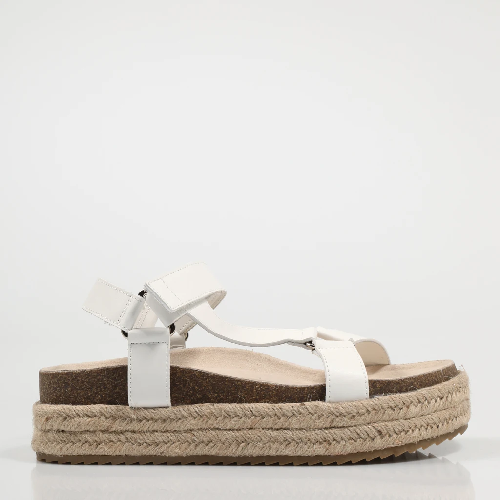 EMMSHU KYRA WHITE leather platform sandals women White FLIP FLOPS Woman  Shoes Casual Fashion 75185|Women's Flats| - AliExpress