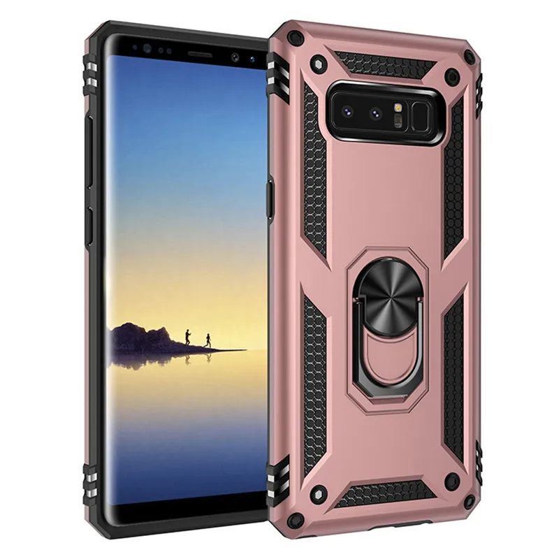 silicone cover with s pen For Samsung Galaxy Note 8 Case Magnet Car Ring Stand Holder Cover for Samsung Galaxy Note 8 Note8 SM-N950F Coque Capa fundas cute phone cases for samsung 