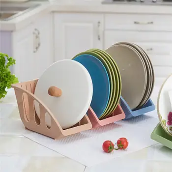 

5 Card Slot Bowl Dish Storage Basket Rack Drain Holder Shelf Home Kitchen Organizer
