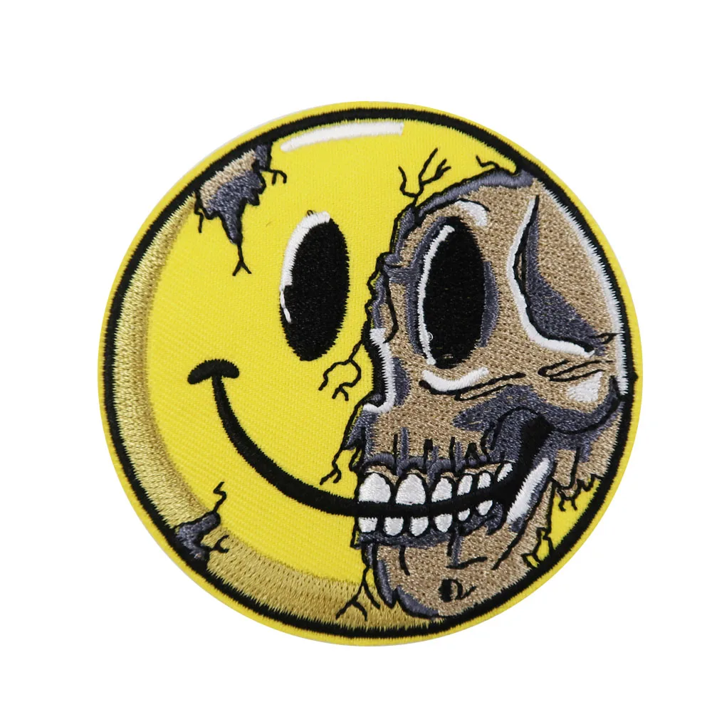 Smiley Iron-On Patches - 9 Pack