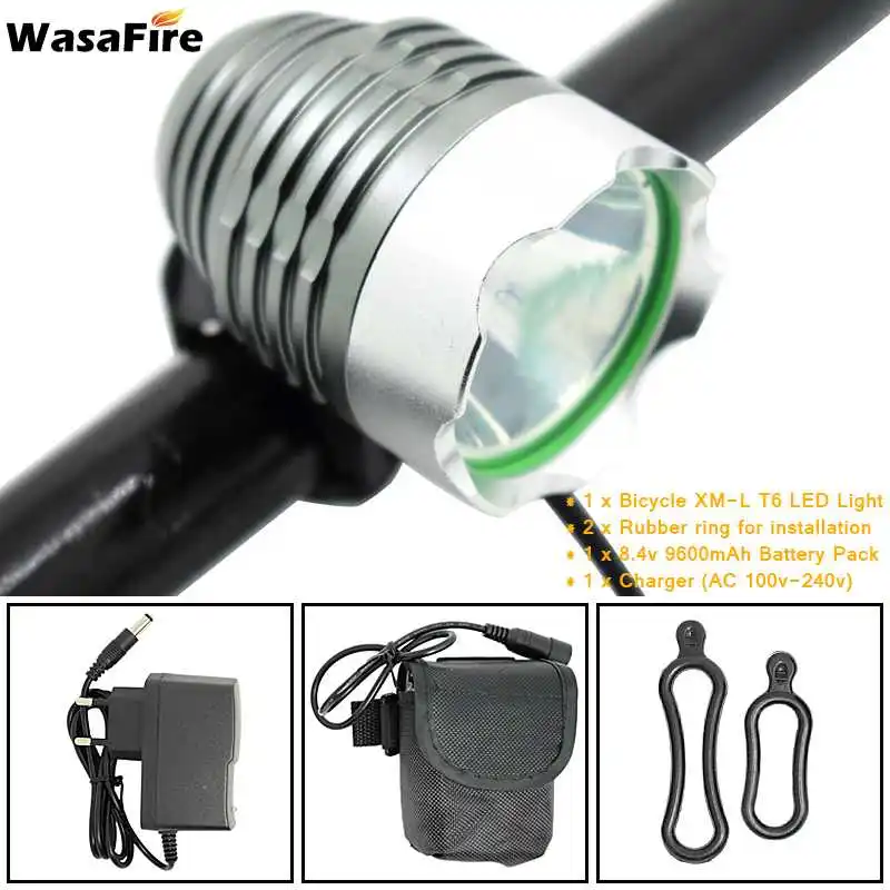 Perfect Waterproof XM-L T6 LED Bicycle Front Light Lamp Headlight 1800lm Cycling Headlamp + 18650 Battery Pack + Charger + Headband 0 Perfect Waterproof XM-L T6 LED Bicycle Front Light Lamp Headlight 1800lm Cycling Headlamp + 18650 Battery Pack + Charger + Headband 0