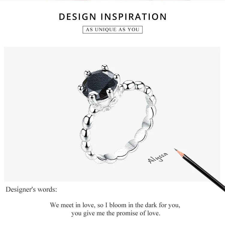 WOSTU, Европейское черное Кристальное серебряное кольцо, бренд, циркон, обручальное кольцо для женщин, модное ювелирное изделие, подарки FB7221
