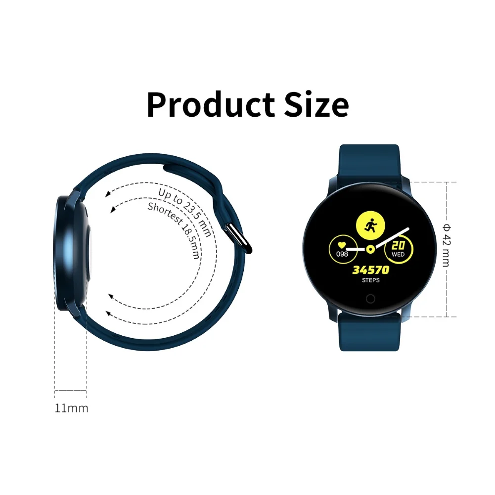 X9 1.3inch IPS Color Screen Smart Watch Heart Rate Monitor Fitness Watch Call Reminder Waterproof Bluetooth Smart Band