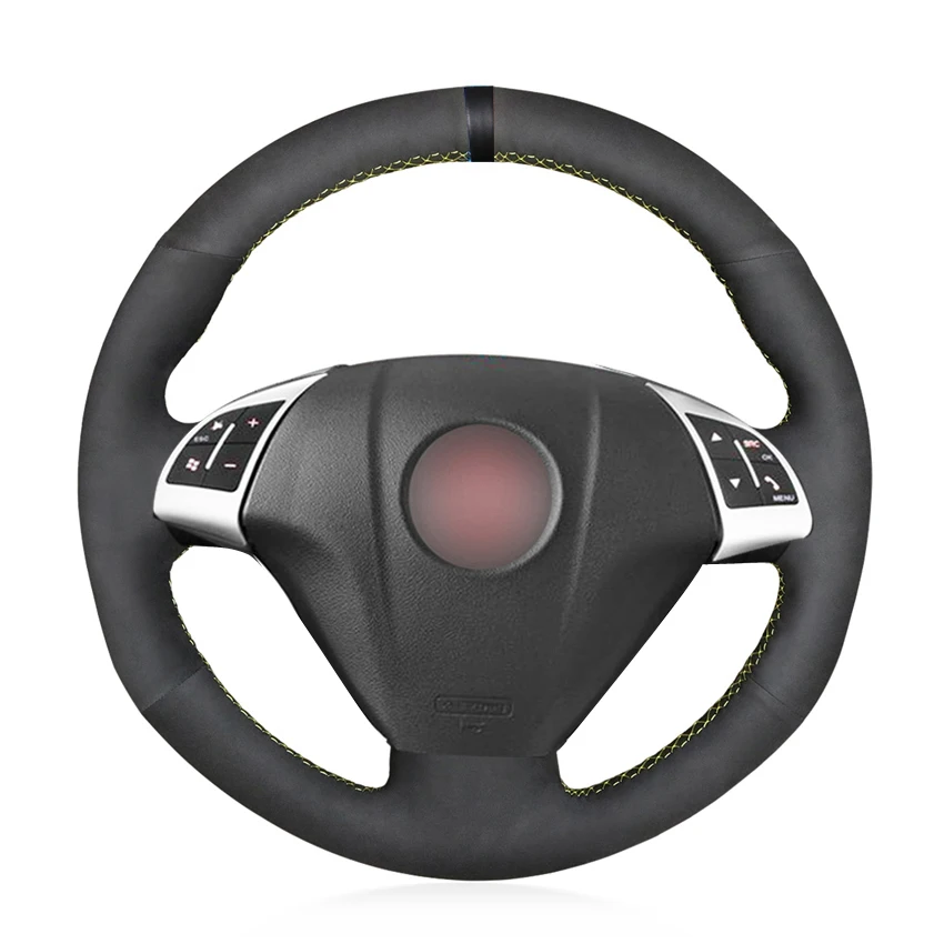 Black-Suede-Breathable-Car-Steering-Wheel-Cover-for-Infiniti-G-G25-G35-G37-EX-EX35