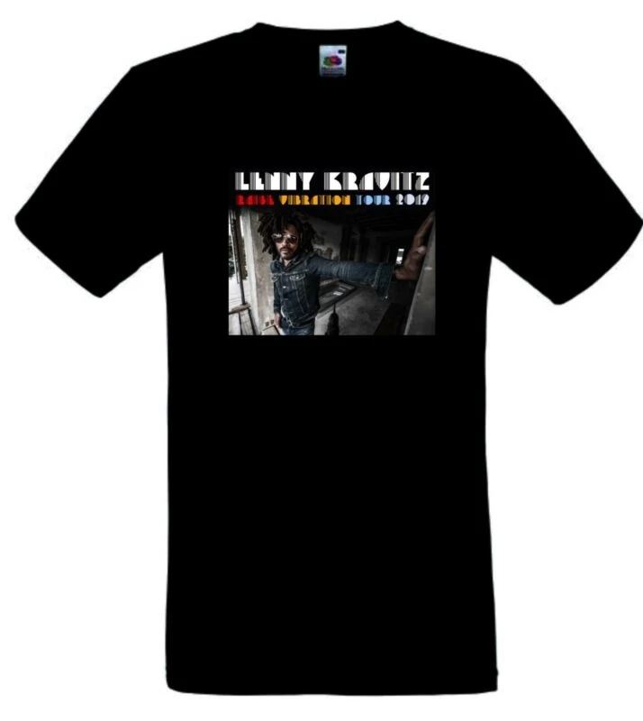 2_Lenny Kravitz Raise Vibration Tour T-shirt Direct Print On Textile 100% Cotton |