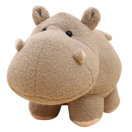 

20CM Lovely Cartoon Hippo Elephant Design Stuffed Plush Toys Baby Appease Toys Plush Toys Stuffed Doll 1pcs Christmas Gift Z820