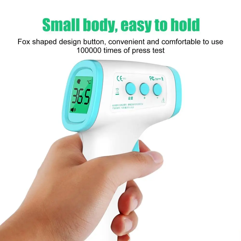

Non-contact Forehead Temperature Gun Handheld Digital Portable Infrared body Thermometer Tools Hand-held Baby Adult Temperature