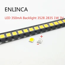 50-100 шт для LG LED 100-120LM 350mA подсветка 3528 2835 1 Вт 3 в 120LM холодный белый ЖК-подсветка для ТВ приложения