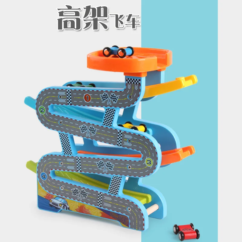 Увеличенный Coaster hua xiang che скользкий автомобиль скорость камера трек гравитационное ускорение мужчины и женщины дети деревянная игрушка автомобиль подарок