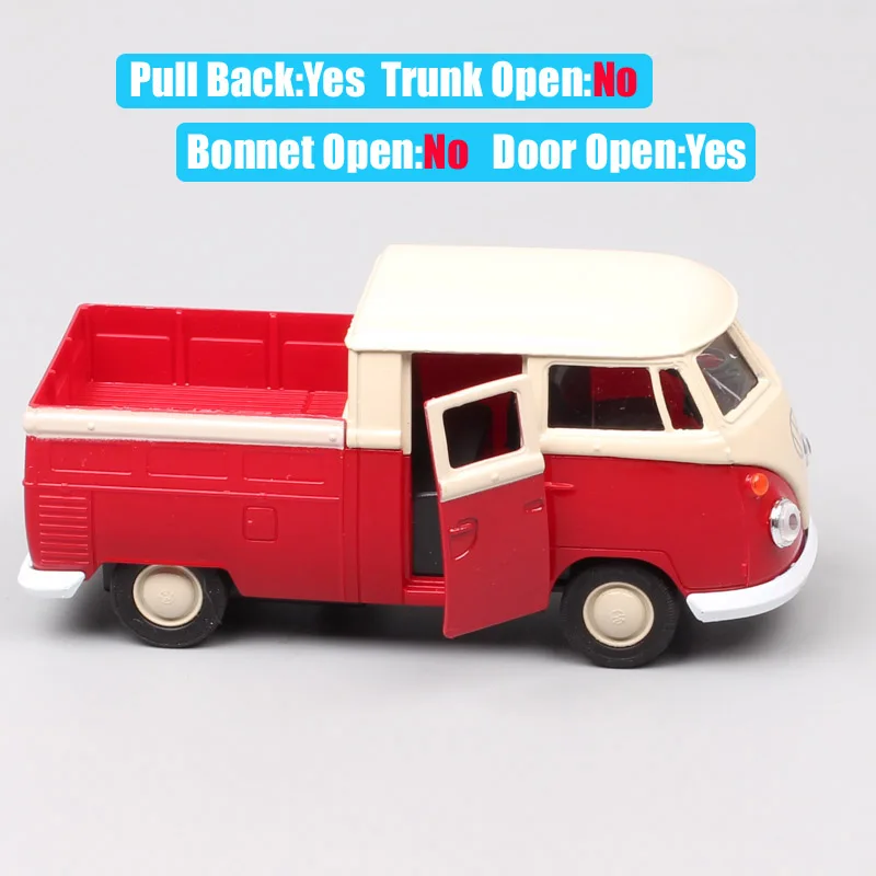 1/36 мини Welly T1 двойной кабины Pickup автомобилей Грузовик грузовой фургон Комби
