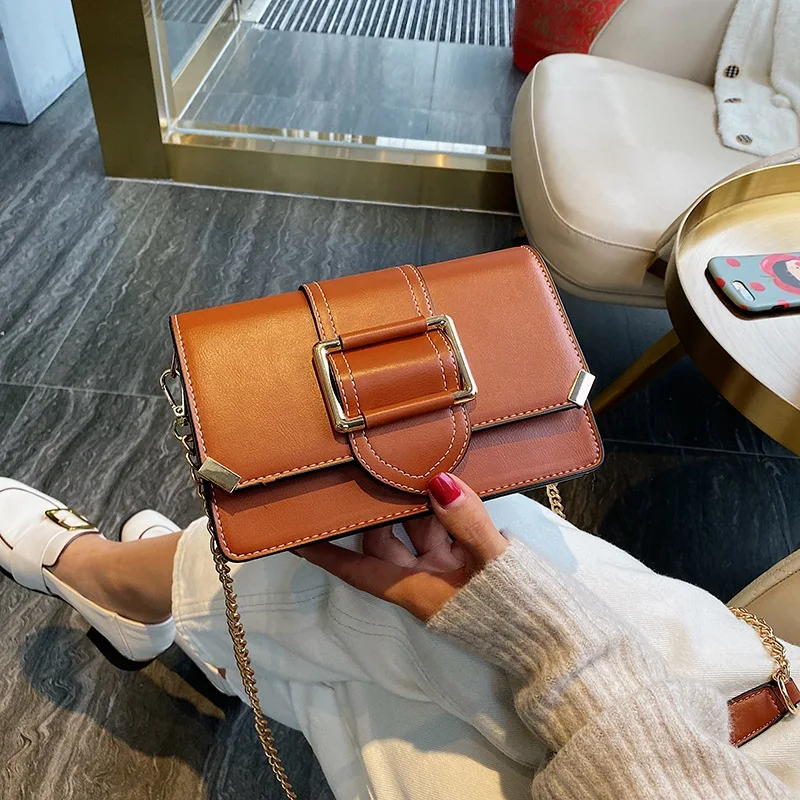 

New Arrival High Grade Textured Square Sling Bag Bags2019 Korean-style Versitile Fashion Chain Crossbody Bag