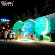 Прочный 6X2,8 метров надувной лес фон настенный светильник для детского сада украшения или шоу/надувные настенные игрушки