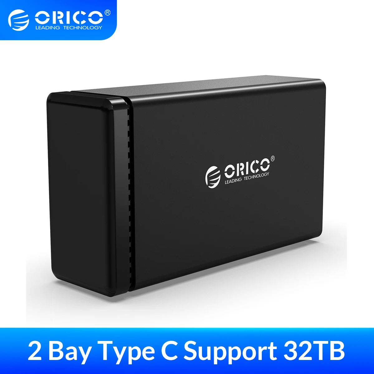 Док станция для жесткого диска ORICO 2 Bay 3 5 дюйма Type C алюминиевый Магнитный Корпус с
