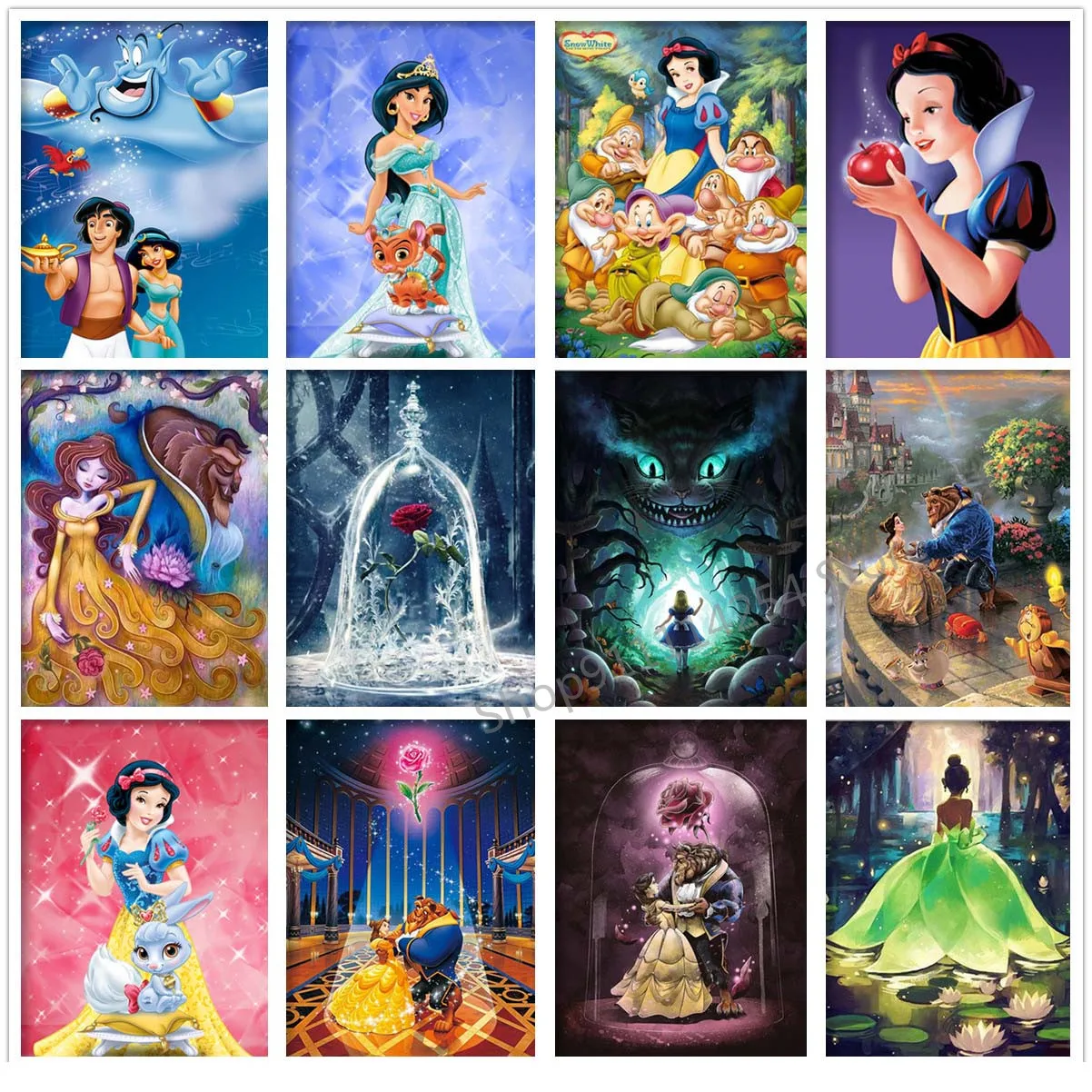 Disney DIY 5D Алиса в стране чудес Лес гриб дерево полные наборы для алмазной живописи