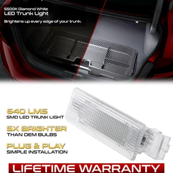 

LED Luggage Compartment Trunk Boot Lights For VW Caddy Eos Golf 4 5 6 7 Jetta Passat CC Scirocco Sharan Tiguan Touran Touareg T5