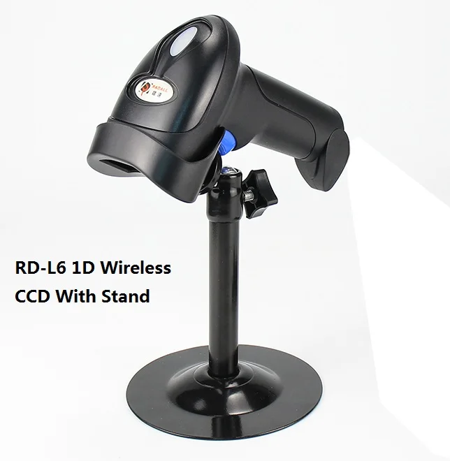 RD-L6 Wireless Stand Портативный сканер штрих-кода RADALL с Bluetooth проводом/беспроводной 2D/1D считыватель штрих-кодов Поддержка Android/iOS Win/Mac POS инвентарь - Цвет: RD-L6 Wireless Stand