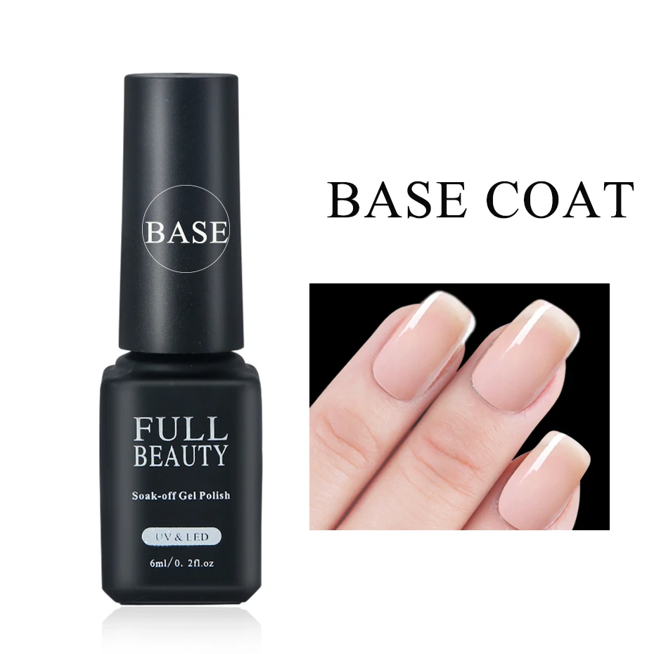 Base Coat Полная красота Гель-лак 6 мл коричневый чистый цвет ногтей лак для ногтей замочить от УФ Гибридный кофейный лак для ногтей Инструменты CHCB01-06 - Цвет: Base Coat