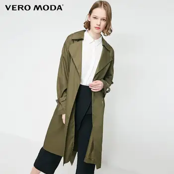 

Vero Moda Women's Cinched Waist Lapel Lace-Up Trench Coat | 319121538