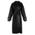 Lautaro Long oversize leather trench coat for women long sleeve lapel loose fit Осень Стильная черная женская одежда уличная одежда