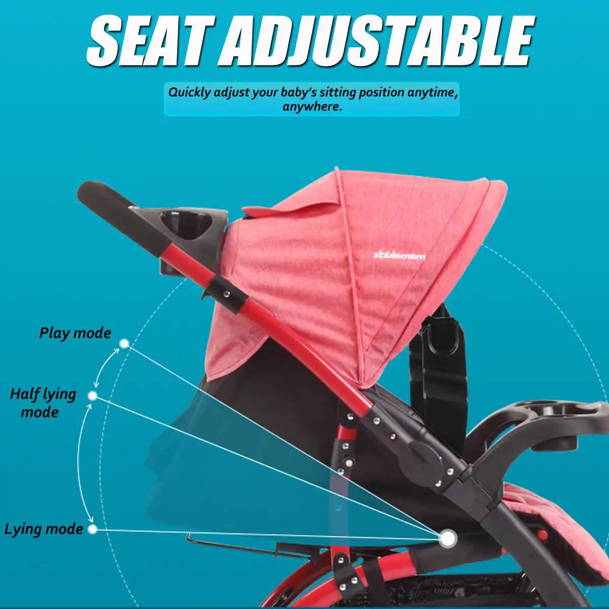 2 в 1, четыре колеса, коляска, детская коляска, лежащий или амортизирующий складной светильник, детская коляска для новорожденных с корзиной для переноски