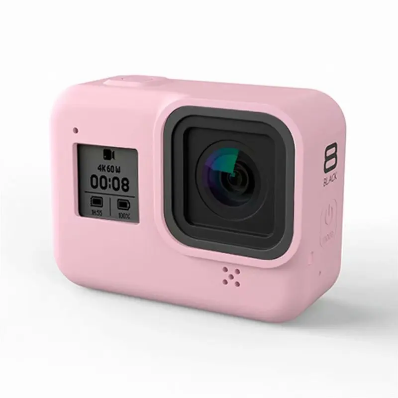 30 шт./лот, силиконовый чехол для Gopro Hero 8, Мягкий защитный чехол для всего тела, чехол для экшн-камеры s с рукояткой