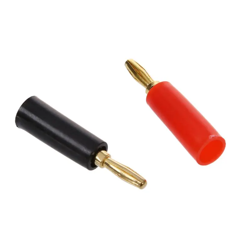 4 шт. винт тип аудио динамик кабель Разъем для подключения типа банан красный и черный