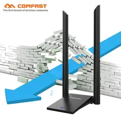 Comfast 1300M 2,4G & 5,8G Сильный усилитель сигнала wi-fi Беспроводной адаптер с антенной 12dBi wi fi usb3.0 Lan Ethernet приемник карты
