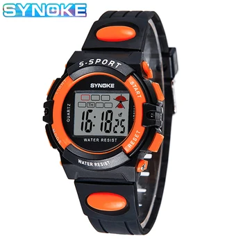 

SYNOKE Kid Watch Children Boys Girls 9 Colors Children's Watch Gift Alarm Clock Luminous Repeater Multifunction Kids Watches