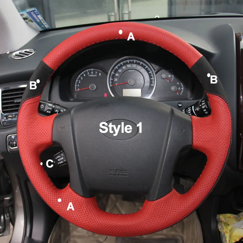DIY крышка рулевого колеса автомобиля Volant Funda Volante Оплетка на руль для Kia K2 Rio 2011 2012 2013