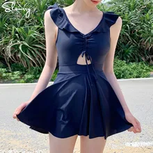 Женская цельная юбка Пляжная однотонная стеганая купальные костюмы сексуальные девушки одежда для плавания новейшая пляжная одежда Maillot De Bain Femme