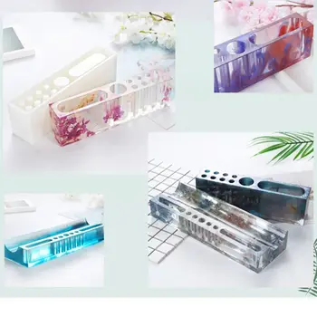 

Multi-Functional Pen Holder Resin Molds Storage Box Pencil Holder Silicone Mold