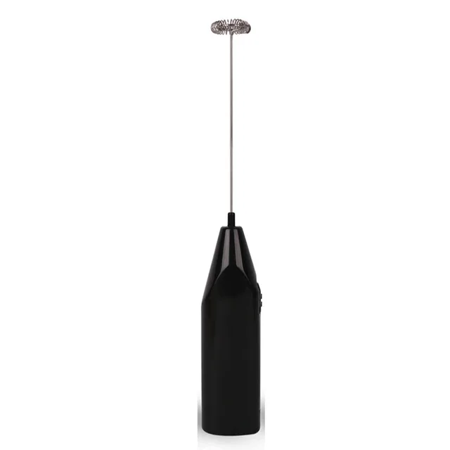 Electric Milk Foamer Coffee Maker Hand Mixer Cappuccino Ground Foam Blender Egg Beater Type Convenient Small Power black