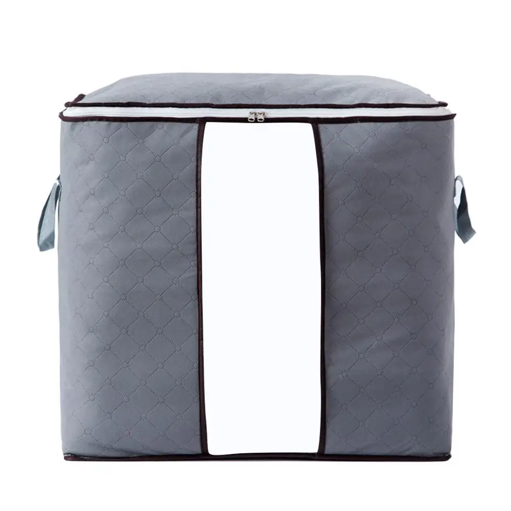 

Large Bedding Storage Bag 90L Foldable Organizer Closet Storage Container for Clothes Blanket Pillow Comforter Clothing