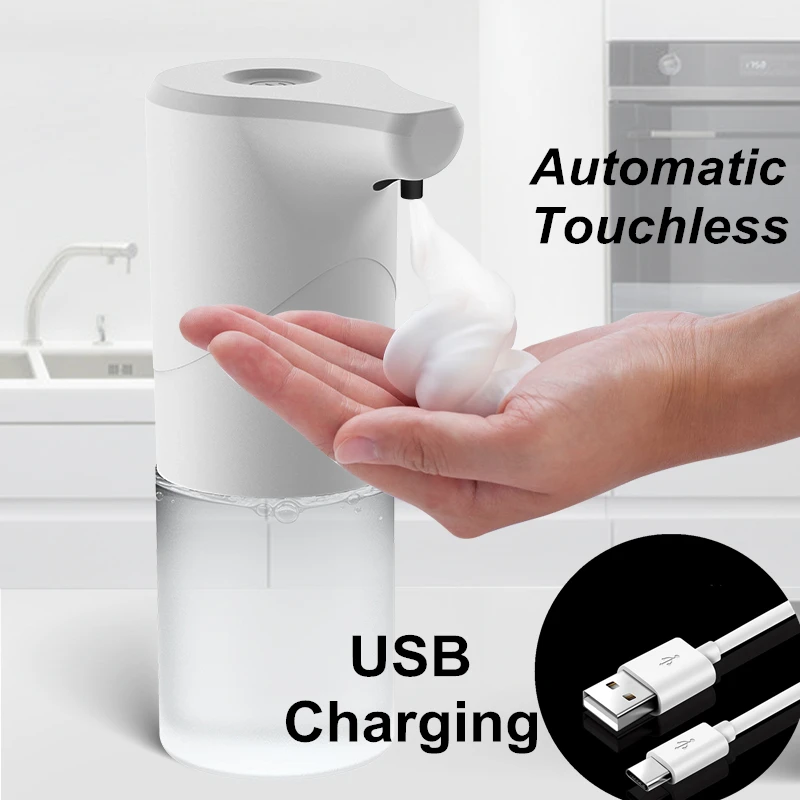 

Автоматический дозатор мыла, 350 мл, с зарядкой от USB