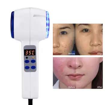 

Skin Care Machine Hot Cold Hammer Ultrasonic Cryotherapy Blue Photon Acne Treatment Skin Massager Face Care