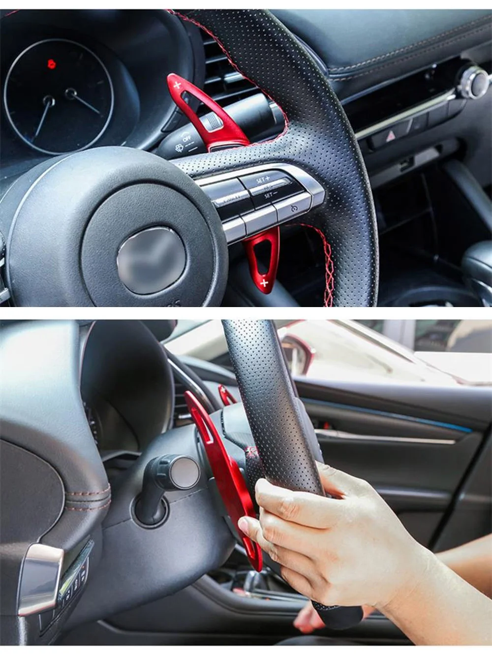 For Mazda Mazda3 Axela CX30 CX-30 Aluminum Car Shift Paddles Steering Wheel  Paddles Extension DSG Styling - buy For Mazda Mazda3 Axela CX30 CX-30  Aluminum Car Shift Paddles Steering Wheel Paddles Extension