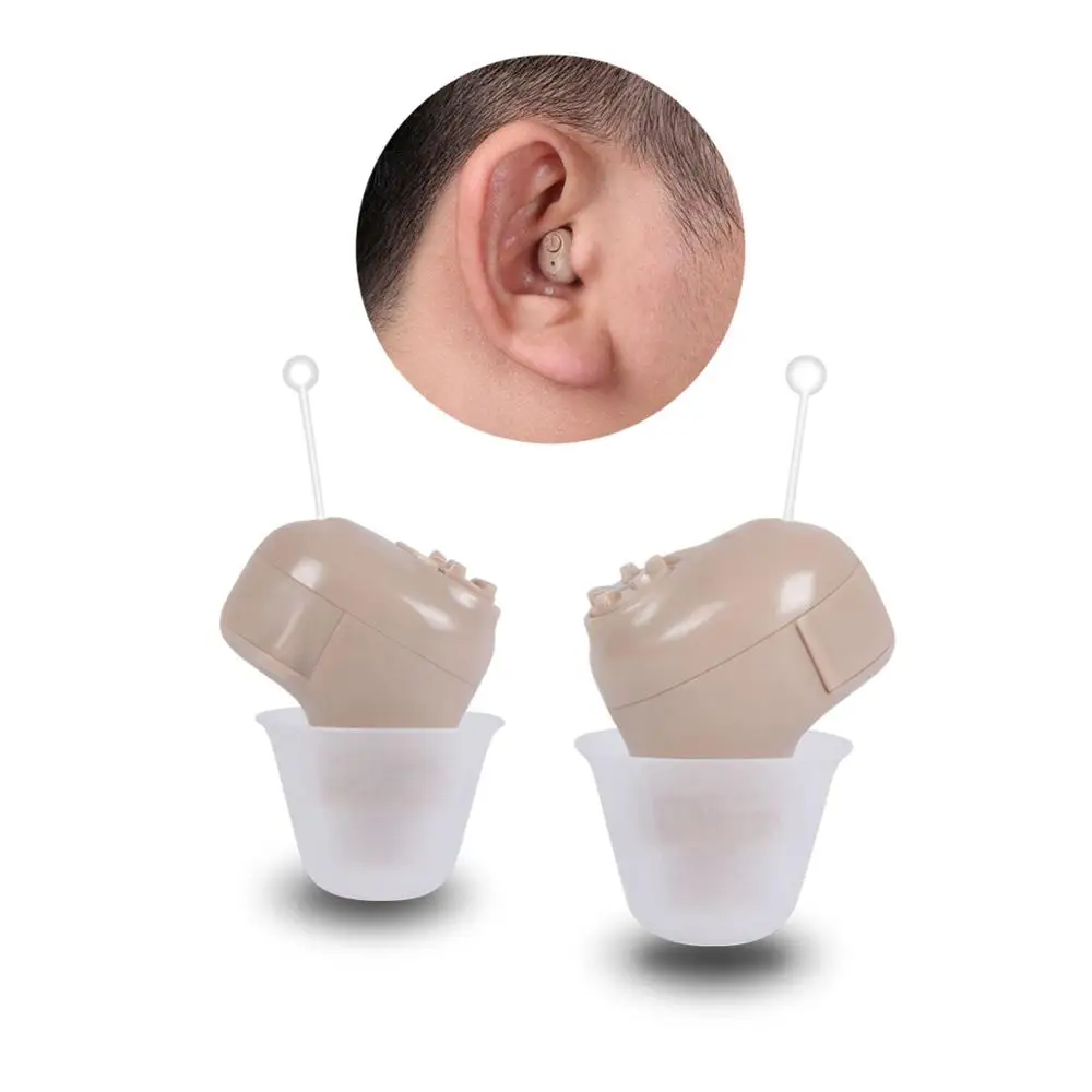Цифровой слуховой аппарат MicroEar регулируемый тональный для глухих невидимый