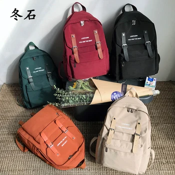 

Waterproof Nylon Backpack Women 2020 Shoulder Bag Anti-theft Travel Bagpack Large Backbag School Backpack Teenage Women Backpack