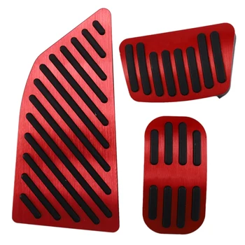 

Fuel Pedal Aluminum Alloy Car Styling Accelerator Gas Brake Pedal Cover At for New Ralink Accessories (Red)