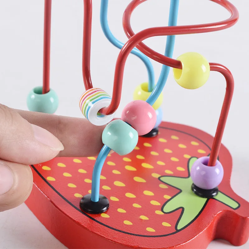 

Children'S Educational Mini Small Bead-stringing Toy Wooden Toys Small Bead-stringing Toy Building Blocks Toy Bead Toy