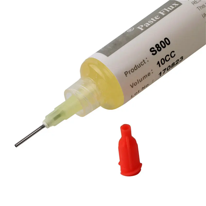 1Pc KSS S800 10CC Solder Paste Flux Soldering Paste With Needle For Soldering SMD BGA Dispensing Welding Flux Rework Tool stick welding stinger