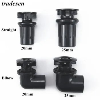 

1pcs Inner Diameter20mm/ 25mm Fish Tank Drainage Joint Aquarium Glass Water Tank Drain Connector Drain PVC Pipes Connectors
