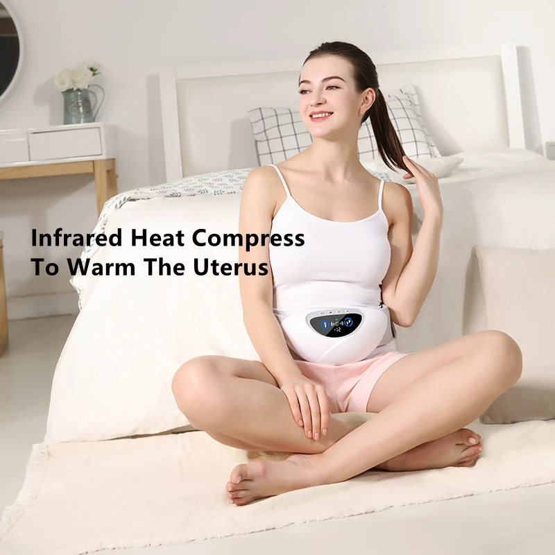 

DSMY Lady Waist Massage Hot Compress Uterus Belt Acupoints Vibrating Massager Trimmer Slimming Usb Charging Waist Protection