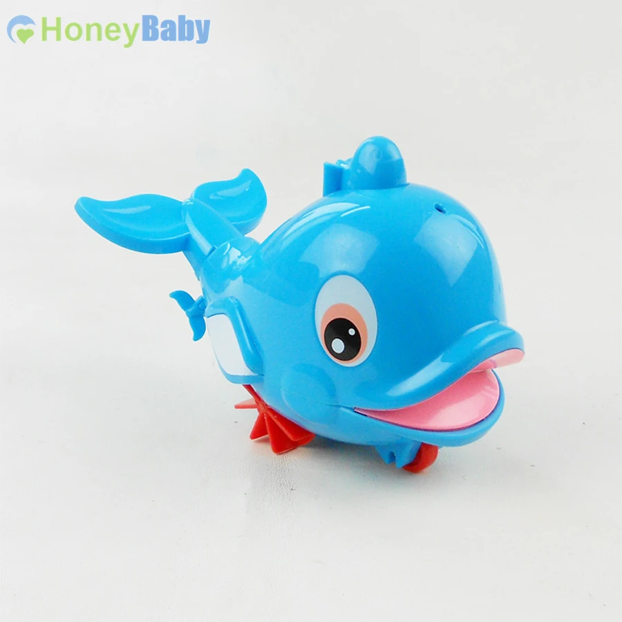 Игрушка для ванны дельфины игрушки-Амфибии пластик в воде и земле WJ085
